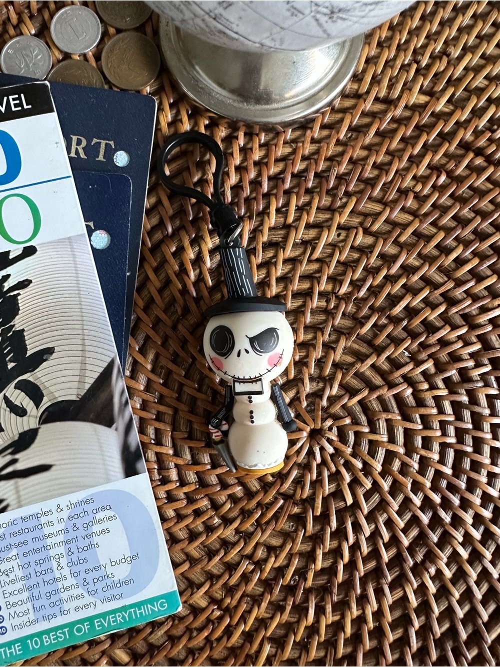 Disney Nightmare Before Christmas Jack Skellington Snowman Character Keychain